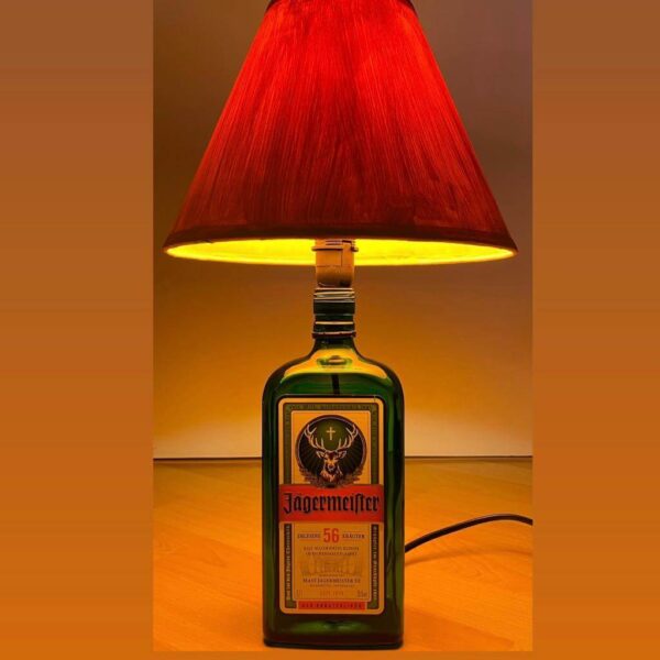 Jägermeister Flaschenlampe handgefertigt von Jägercraft